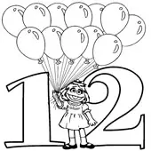 Number Coloring 12